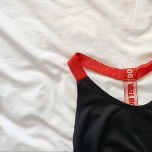 red and black Nike tank top